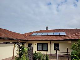 Sonnenkraft Solarthermie Anlage mit Heizungsunterstützung inklusive Buderus GB 182 Gasbrennwertgerät in 06406 Bernburg  © Solarzentrum Bernburg GmbH